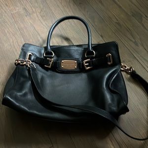 Black and gold Michael Kors Tote